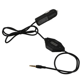 

New IC-F27 In Car Universal LED Wireless FM Transmitter with USB Car Charger