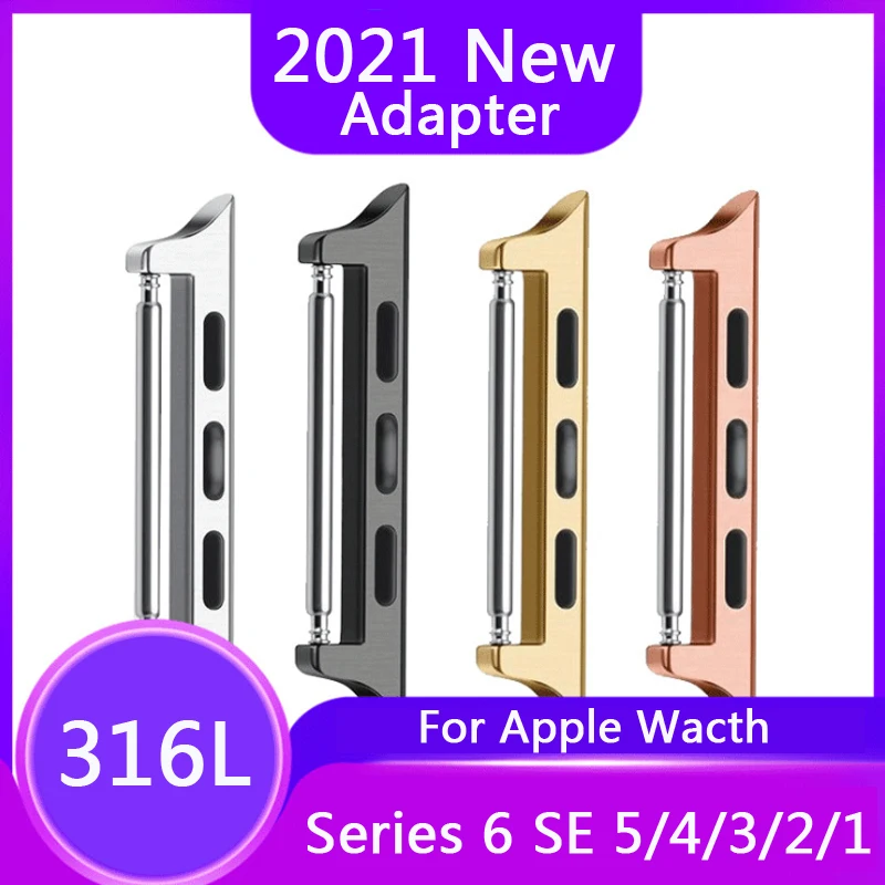 Разъем адаптера для Apple Watch band series 6 SE 5 4 3 2 44 мм 40 iwatch 42 38 аксессуары инструмент