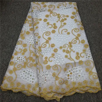 

African swiss lace fabric 2019 high quality lace swiss voile lace in switzerland nigerian lace fabric for party drresses 5yard