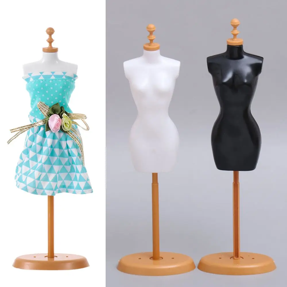 Mini Clothes Hanger Display Holder Support For Doll Clothes Outfit Dress Mannequin Model Stand For Dollhouse 1/6 Dolls Accessory doll stand doll clothes accessories doll accessories