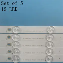 New 5 PCS 12LED 3V LED backlight strip for 43PUS6551 43PUS6401 LB43014 V0_00 43PUS6501 43PUS6101 43PUS6201 TPT430U3 43PUH6101 1