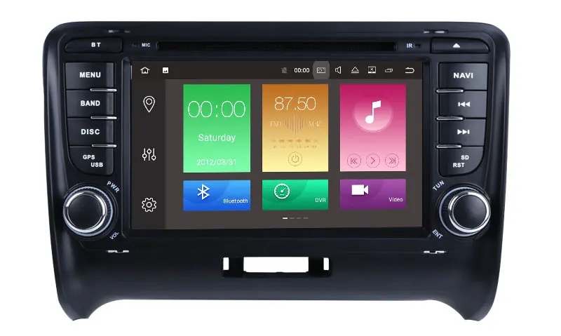 Top Android 9.0 Octa Cores Car DVD Player For Audi TT 2006-2012 With Canbus WIFI Radio GPS Bluetooth USB DVD Multimedia DSP Carplay 6