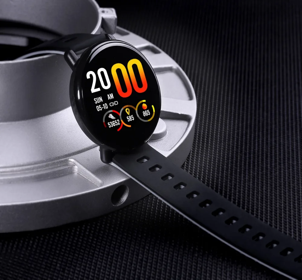 BINSSAW K1 Sports smartwatch Smart watch IP68 waterproof IPS Color Screen Heart rate monitor Fitness tracker  PK CF18 CF58 +BOX