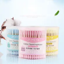 200 шт Новые одноразовые ватные тампоны-аппликаторы для чистки ушей
