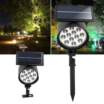 

Soalr LED Lawn Light Wall Lamp Lawn Spotlight Fence Pathway Garden Waterproof