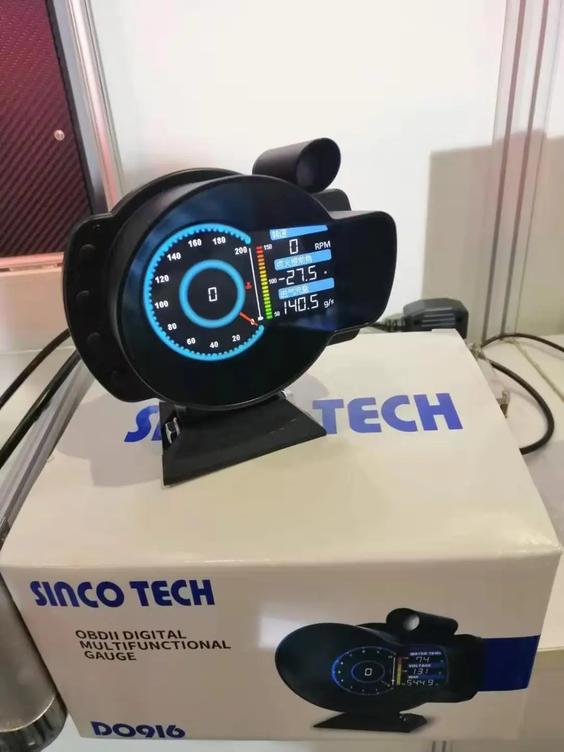 Манометр для ралли 10000 об/мин OBDII Sinco Tech скорость температура воды напряжение