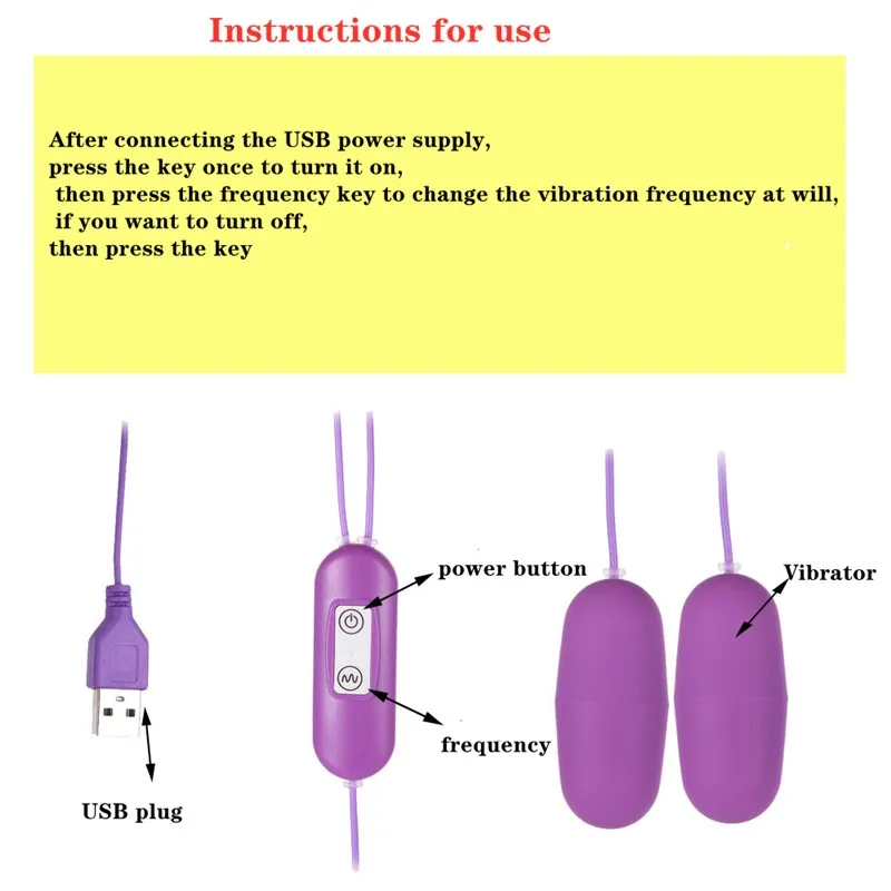 Mini Bullet Vibrator Sex Toys For Women Couples Speed Adjustable USB