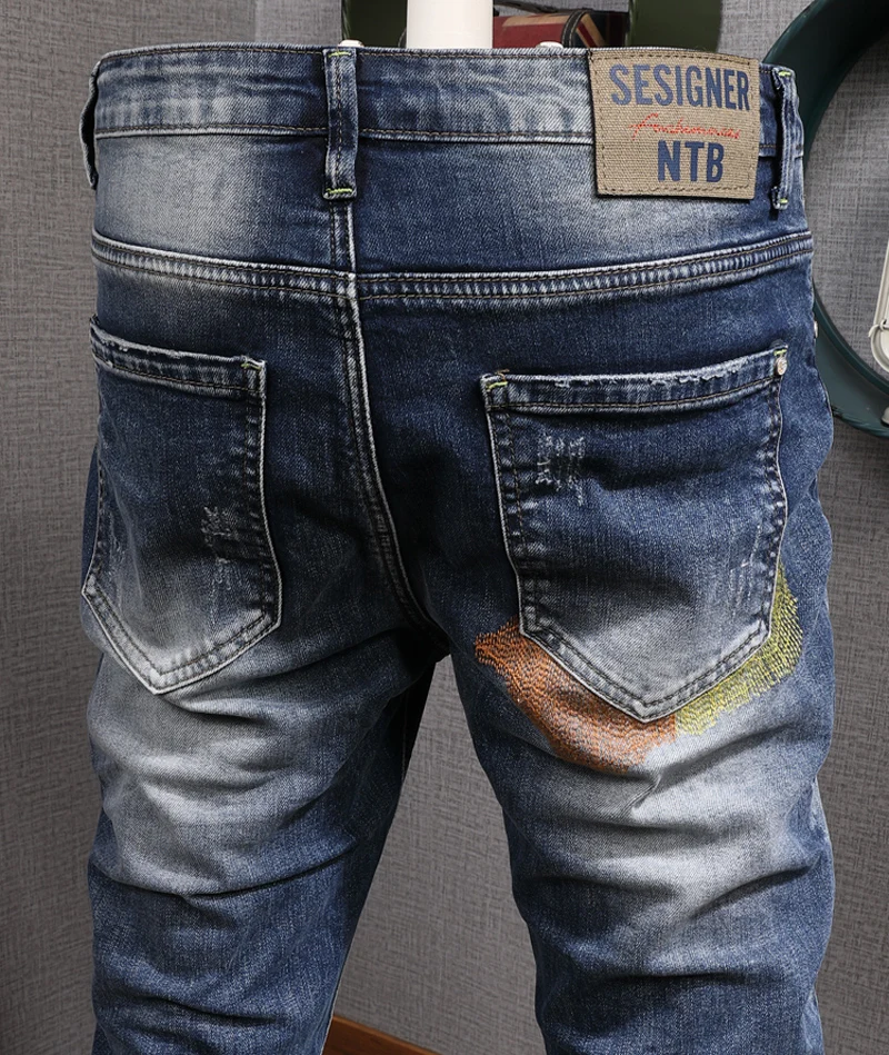 Newly Fashion Designer Men Jeans Slim 