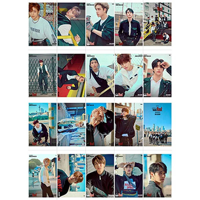 

10Pcs/Set Kpop Stray Kids All Members Personal Customized Card Team Crystal Card Sticker Photocard Stickers