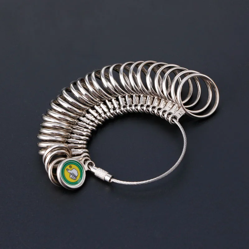 Easy To Use 0-13 Finger Ring Metal Sizer Gauge Measure Jewelry
