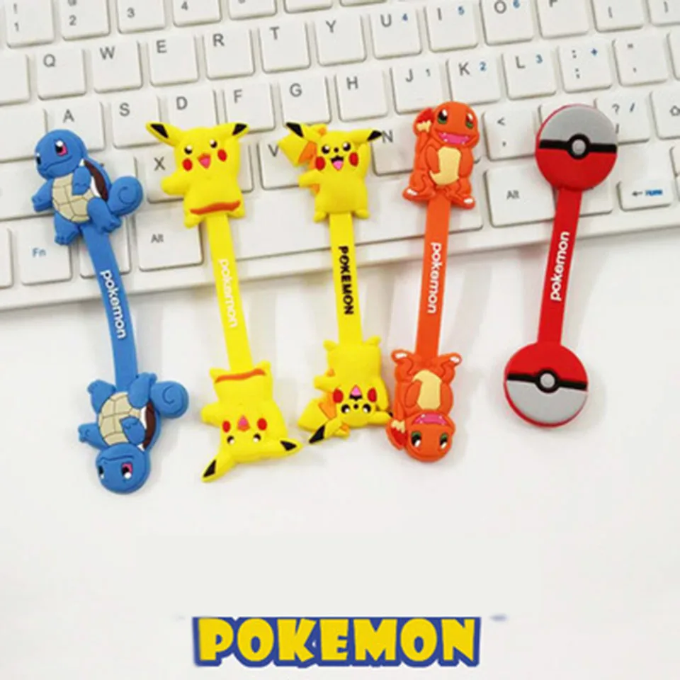 

Anime Pokemon Pikachu Cable tie with Cosplay Accessory USB Cable Winder Cut line machine