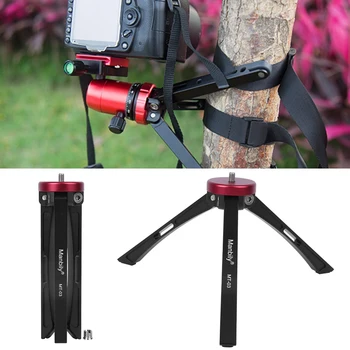 

Manbily Foldable Mini Desktop Tripod Phone Camera Ball Heads Stand Portable Tripod Holder with 1/4 Inch Mounting Screw