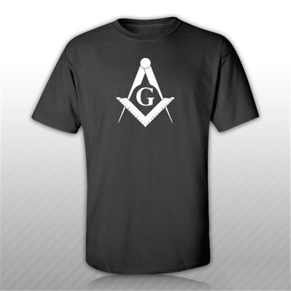 Футболка с эмблемой Freemasonry S M L XL 2XL 3XL хлопковая масонским принтом | Мужская одежда