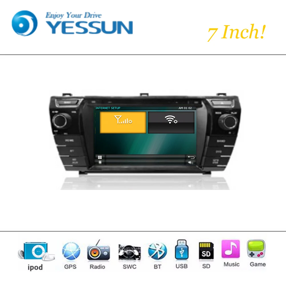 Автомобильный dvd плеер система Android Wince для Toyota Corolla 2014 2015 2016 автомагнитола стерео