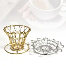 

1PC Stainless Steel Foldable Coffee Filter Cup Spring Portable Mini Coffee Filter Holder Reusable Coffee Filters Coffeeware Tool