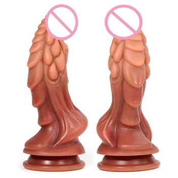 New ! Monster Dildo Sex Toys For Women Masturbators Stimulate Vaginal Anal Strap On Butt Plug Dildos Faloimetor For Women Dildo 3