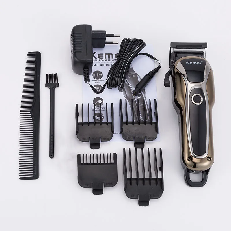 110v-240v turbocharged rechargeable clipper professional hair trimmer men electric shaver cutter hair cutting machine haircut