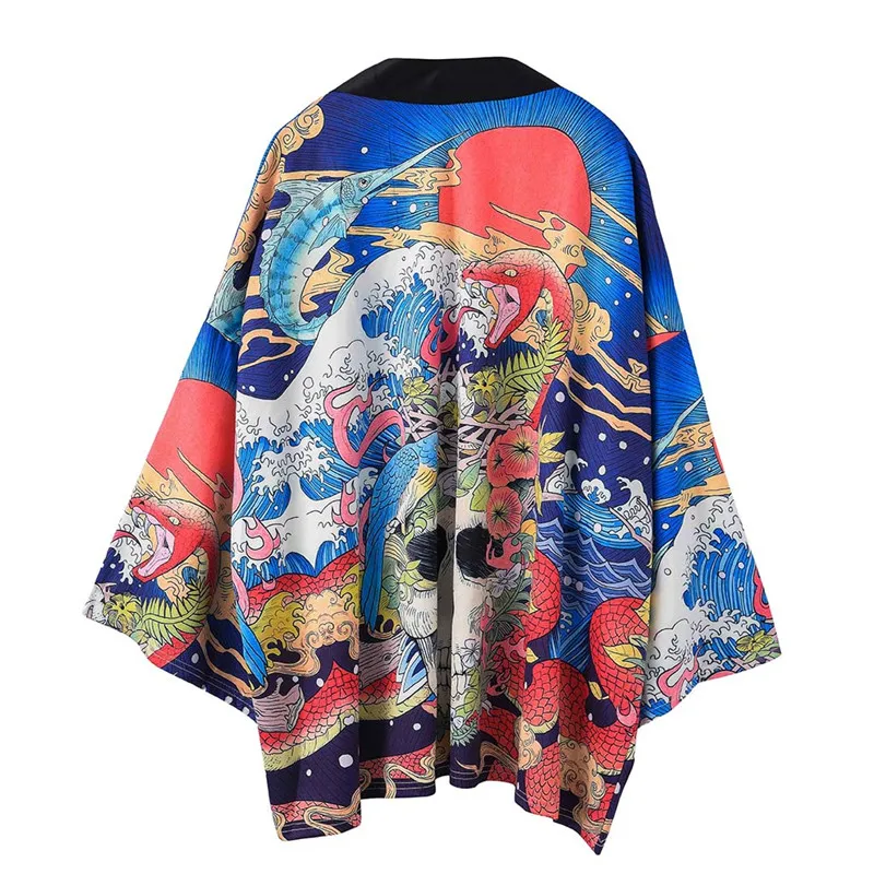 Женские кимоно Харадзюку, блузка, японская мода, Obi Yukata, женское кимоно самурая, японское кимоно хаори каратэ, косплей, FF2066