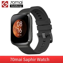 Nowy 70Mai Saphir inteligentny zegarek GPS pulsometr sportowy APP powiadomienie 326 PPI ekran AMOLED zegarki wodoodporne dla Xiaomi