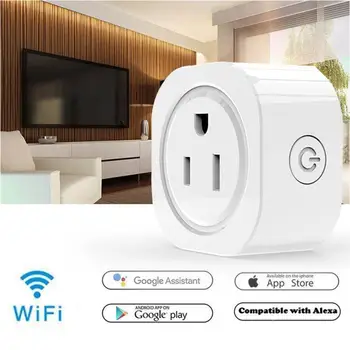 

WIFI Wireless Remote Socket 10A US Smart Wifi Plug With Power Monitor Socket Outlet With Google Home,Alexa,IFTTT APP Control