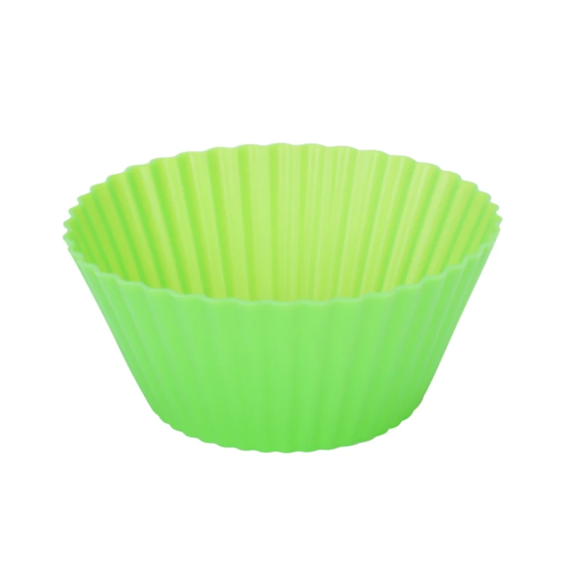 12 pcs Silicone Cake Cupcake Liner Baking Cup Mold