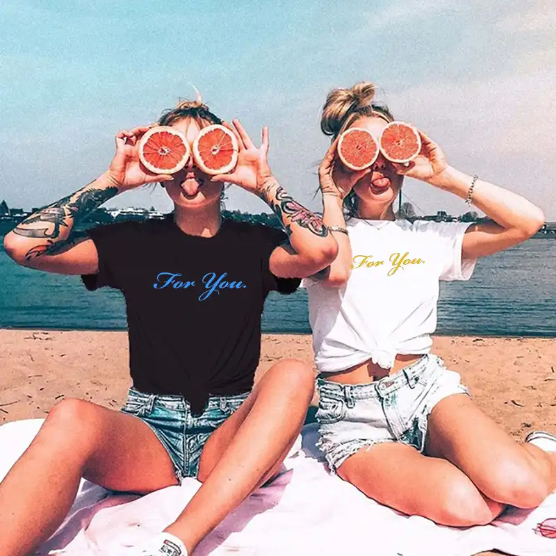 Streetwear Grafik T Shirts Frauen 2020 Addison Rae Fur Sie Tees Weiblich Camiseta Mujer Vintage Casual Kleidung Sommer Weiss Top T Shirts Aliexpress