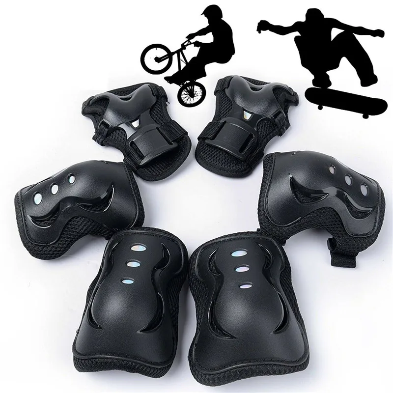 

6pcs Elbow Knee Pads Bike Motorcycle Protective Gear Sets Basketball Knee Pads Skating Sports Kneepad Brace Support Protector