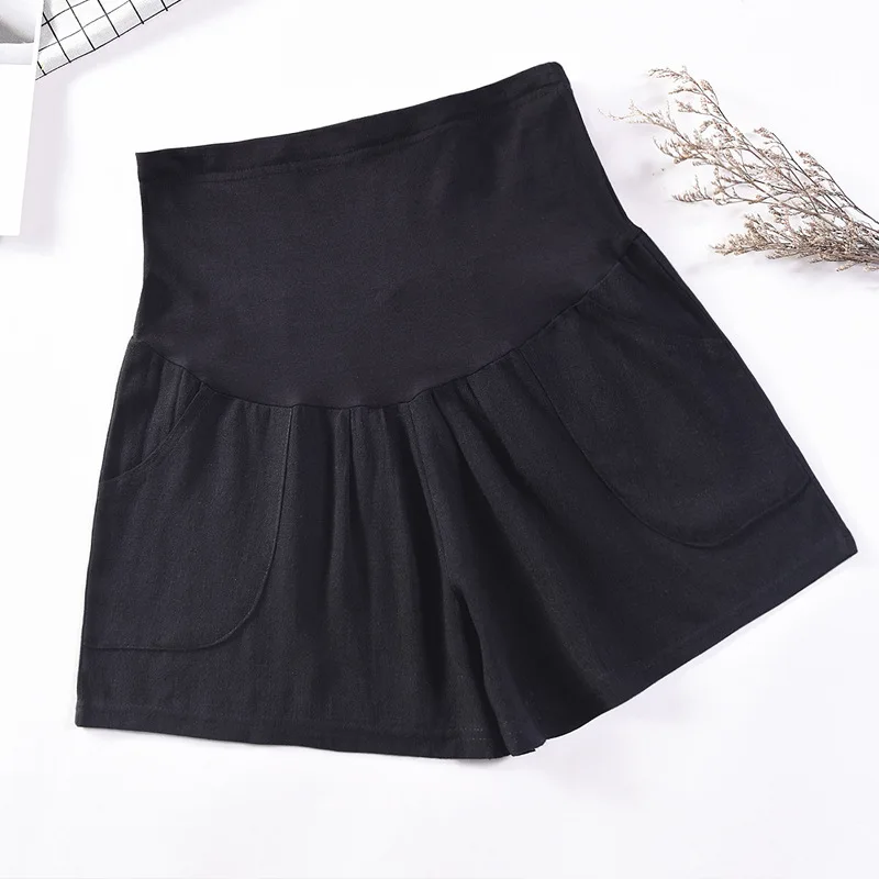 Maternity Pants Cotton Linen Pregnant Women Summer Shorts