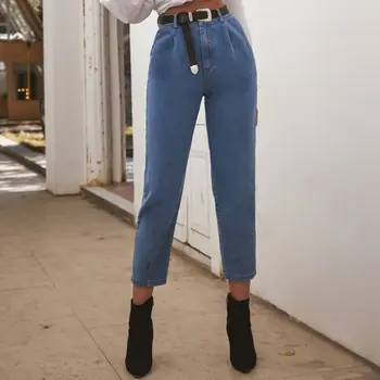 

Vintage High Waist Jeans Woman Fashion Boyfriends Denim Pants