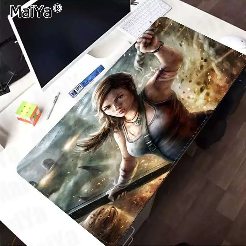 Maiya персонализированный крутой модный Lara Croft Tomb Raider Reborn прочный резиновый коврик для мыши резиновый компьютерный игровой коврик для мыши - Цвет: Lock Edge 40X90cm