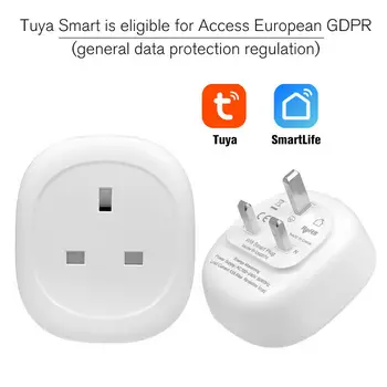 

For Alexa Google Home Voice Timing WIFI Smart Socket,Wireless Smart Plug Compatible IOS/Android Smart Life APP Smart Home Plug