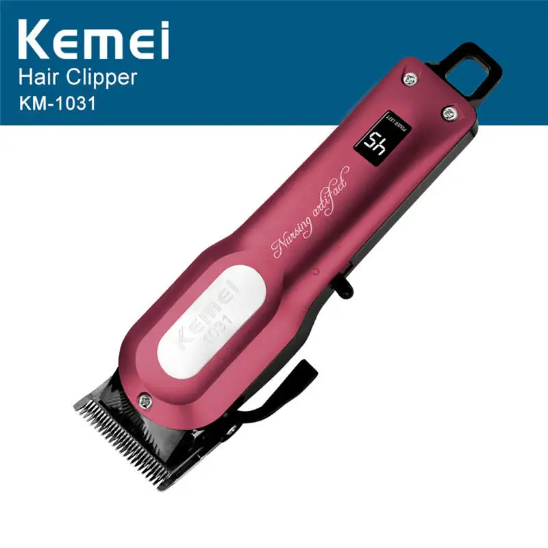 Kemei Professional Hair Clipper Electric Hair Trimmer Haircut Shaving Cutting Machine Powerful Barb
