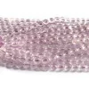 Veemake Natural Genuine Clear Purple Kunzite Spodumene Cat's Eye Round Loose Gemstone Beads 7mm 7.8mm 2