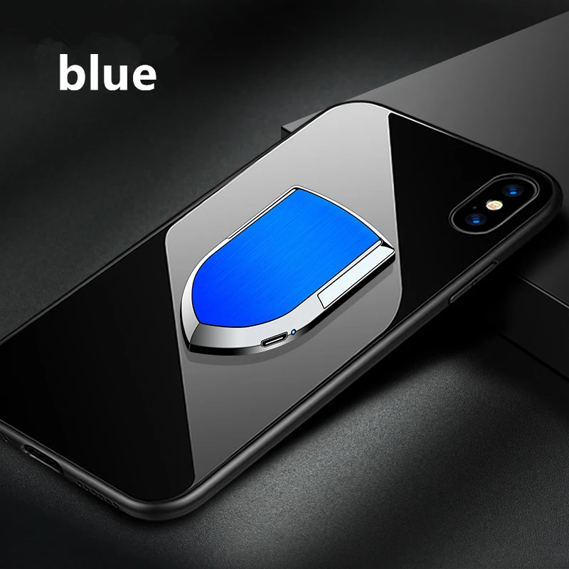 Телефон Зажигалка-пряжка практичный два в одном Светодиодный индикатор USB Портативная зарядка сильная Адсорбция рециркуляция вольфрама зажигания - Цвет: Синий