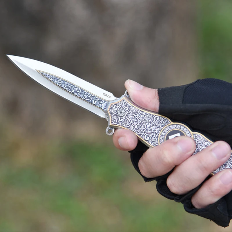 Карманный охотничий нож дамасский карманный нож японский дамасский портативный карманный нож наружные инструменты походные охотничьи ножи для выживания