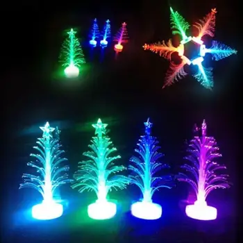 

Colorful Christmas Decoration Children Xmas Light Colorful LED Fiber Optic Nightlight Christmas Tree Lamp Ornament Gift Lights