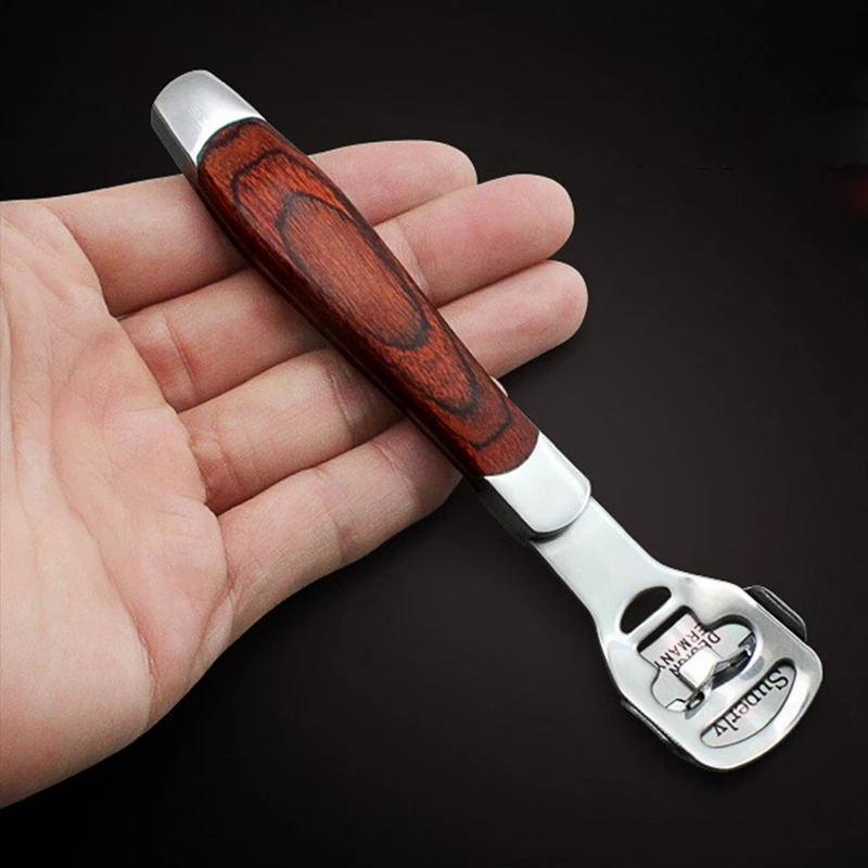Hthl-деревянная ручка для ухода за ногами педикюрная машина жесткий резак для кожи удаление кутикулы бритва лезвия инструмент