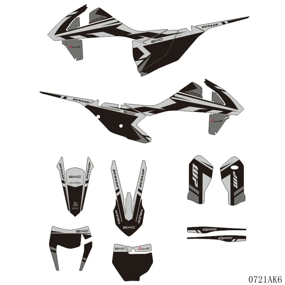 Для KTM 125 250 300 350 450 SX SXF 2016 2017 2018 EXCF XCW 2019 Графика Фоновые наклейки комплект наклейка |