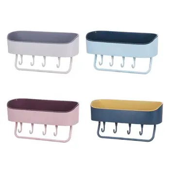 

Punch-free Plastic Bathroom Shelf Shower Gel Shampoo Holder Storage Rack Organizer Home Decoration Bathroom Accessories