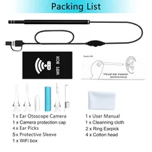 1.3MP HD беспроводной Эндоскоп для iPhone Android, WiFi 5,5 мм USB ушной бороскоп Инспекционная камера Змея камера для samsung, планшетный ПК