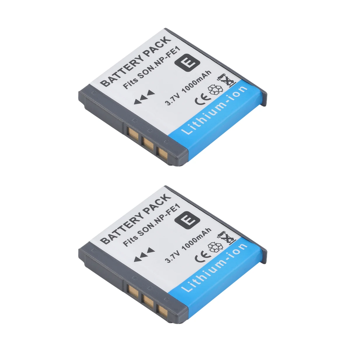 Batteria E Caricatore Sony NP-FE1 - 2 Batterie + Caricatore Doppio Per