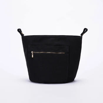 

Canvas bag in bag simple storage bag inner bag finishing cosmetic bag clutch
