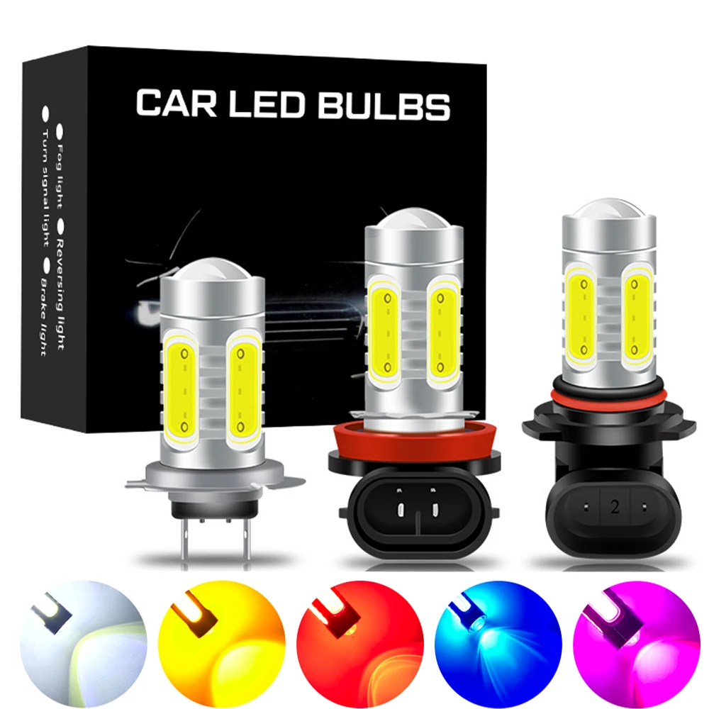 

2Pcs H8 H11 PSX24W PSX26W P13W Led HB4 9006 HB3 9005 Fog Lights H1 H3 881 Bulb COB 6000K Car Driving Running Lamp Auto Led Light