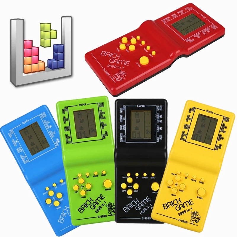 Retro Handheld Game Players Tetris Classic Childhood Game Electronic