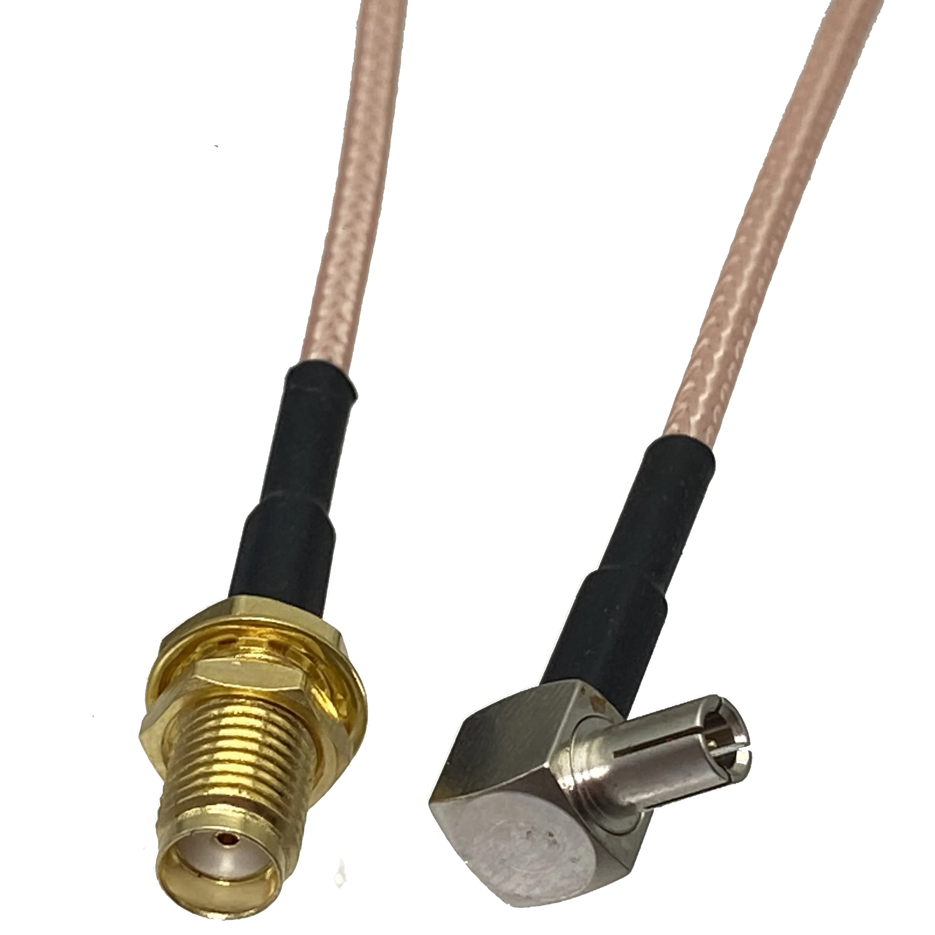 RG316 Cable SMA Female Buklhead Jack to TS9 Male Plug Right Angle Crimp