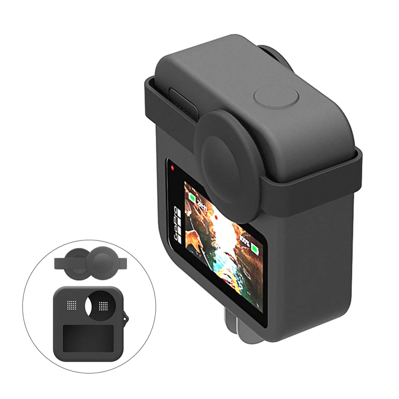 

Silicone Case for GoPro Max Protective Sleeve Lens Cover Cap for GoPro MAX Panoramic Action Cameras Accessories
