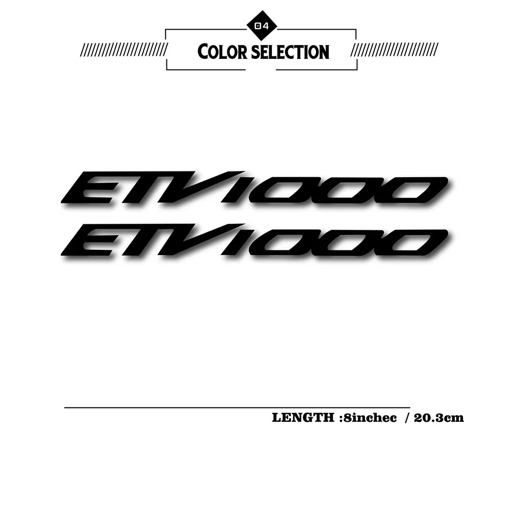 Наклейка на топливный бак для мотоцикла, велосипеда, светоотражающая Водонепроницаемая креативная наклейка на шлем, ноутбук с логотипом для aprilia 1000 etv 1000 - Color: black
