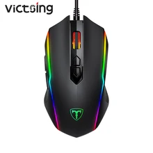 VicTsing T16 Проводная игровая клавиатура Мышь 8 программируемая кнопка 7200 Точек на дюйм USB компьютера Мышь геймерская мышь с цветовой моделью RGB ...