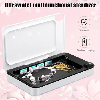 

Hot Multifunction Cell Phone Disinfection Box Support Wireless Charging Eliminator Ultraviolet Hogard