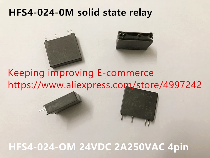 

Original new 100% HFS4-024-0M solid state relay 24VDC HFS4-024-OM 4pin